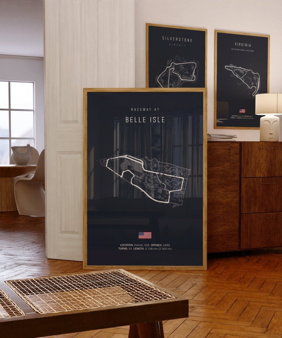 Poster FORMEL 1 LONG BEACH Mid Ohio Nashville Portland Belle Isle St. Petersburg Toronto Texas I Wanddeko I Kunstdruck ohne Rahmen - justgoodmood