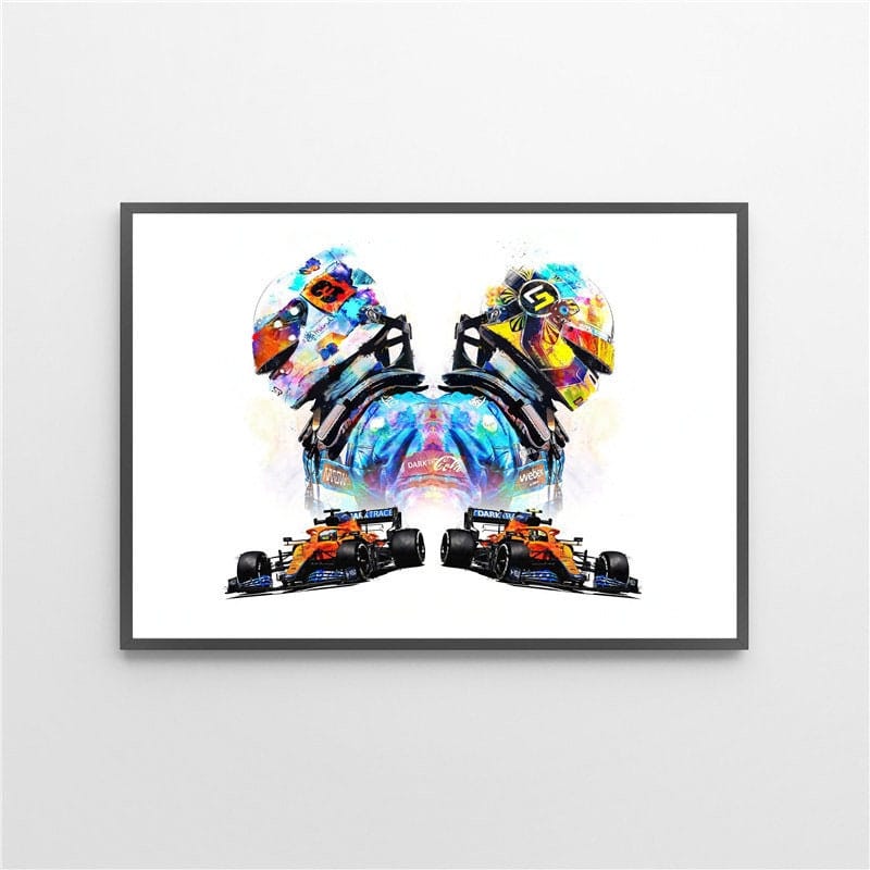 Poster Formel 1 Rennfahrer Helm I Deko Print ohne Rahmen - justgoodmood