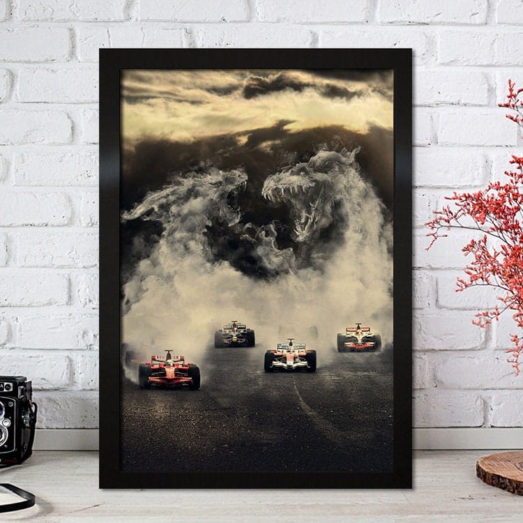 Poster Formel 1 Rennfahrer Legenden Rennwagen I Deko Print ohne Rahmen - justgoodmood