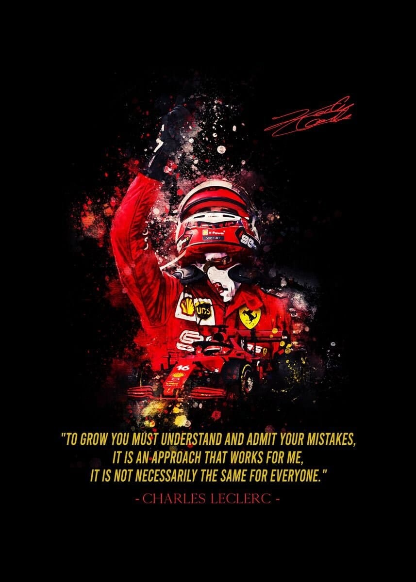 Poster Formel 1 Rennfahrer Legenden Sprüche I Deko Print ohne Rahmen - justgoodmood