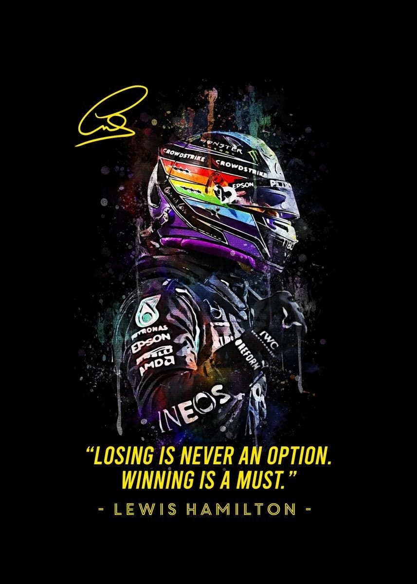 Poster Formel 1 Rennfahrer Legenden Sprüche I Deko Print ohne Rahmen - justgoodmood