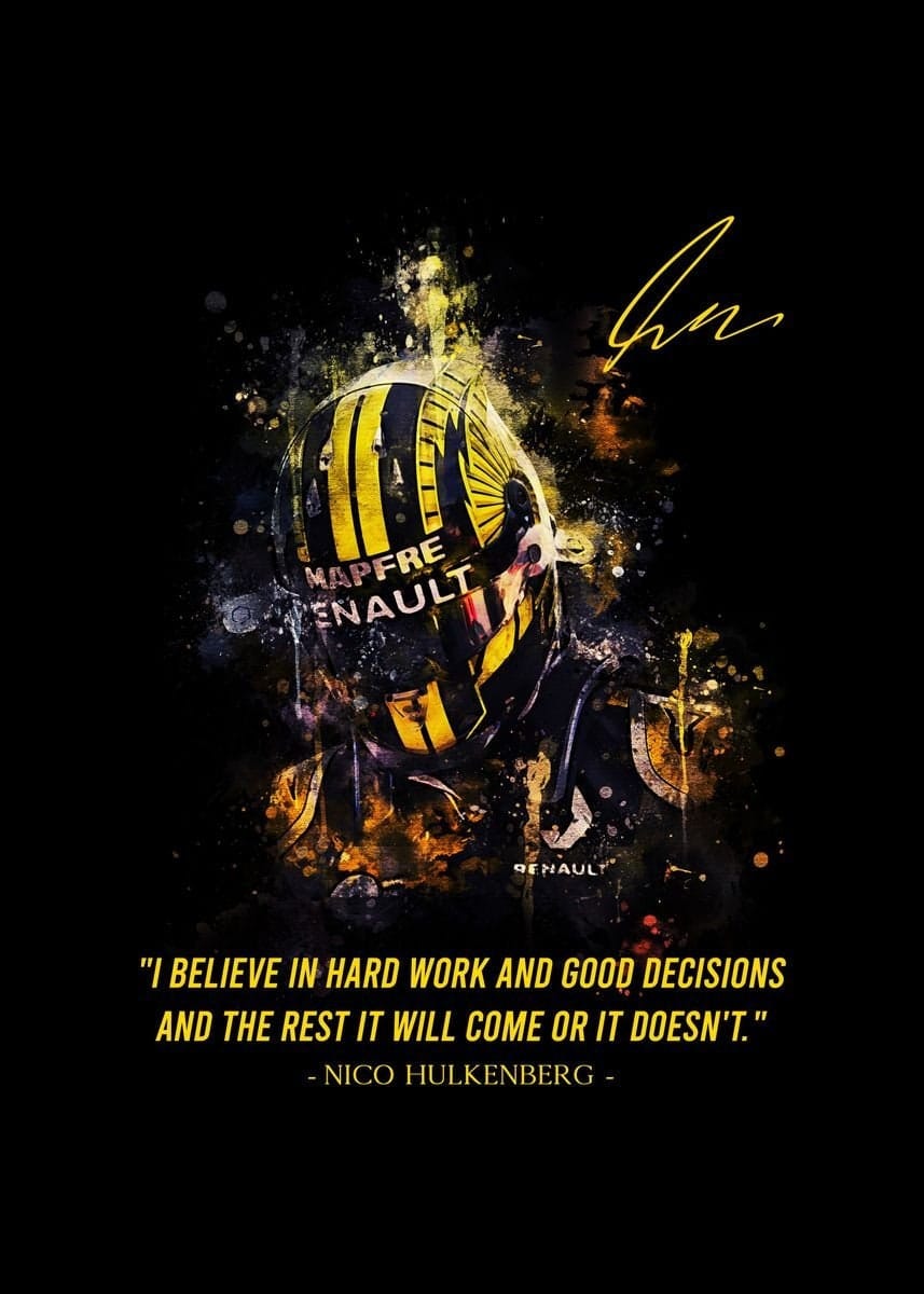 Poster Formel 1 Rennfahrer Legenden Sprüche I Deko Print ohne Rahmen - justgoodmood