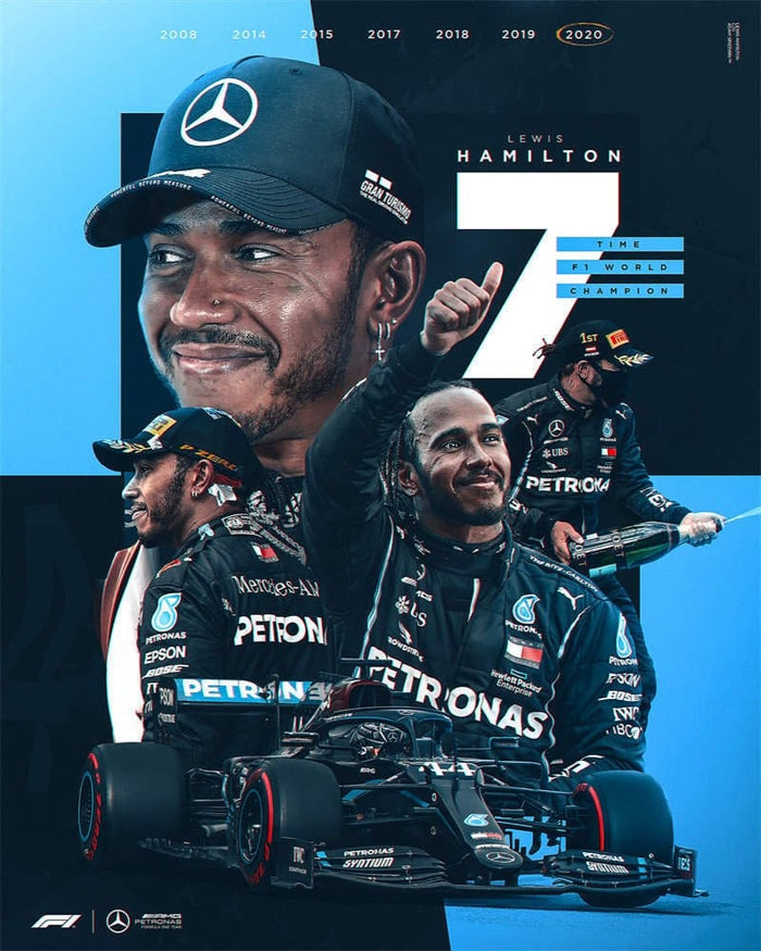JUSTGOODMOOD Formel 1 Poster – Edler Baumwollprint