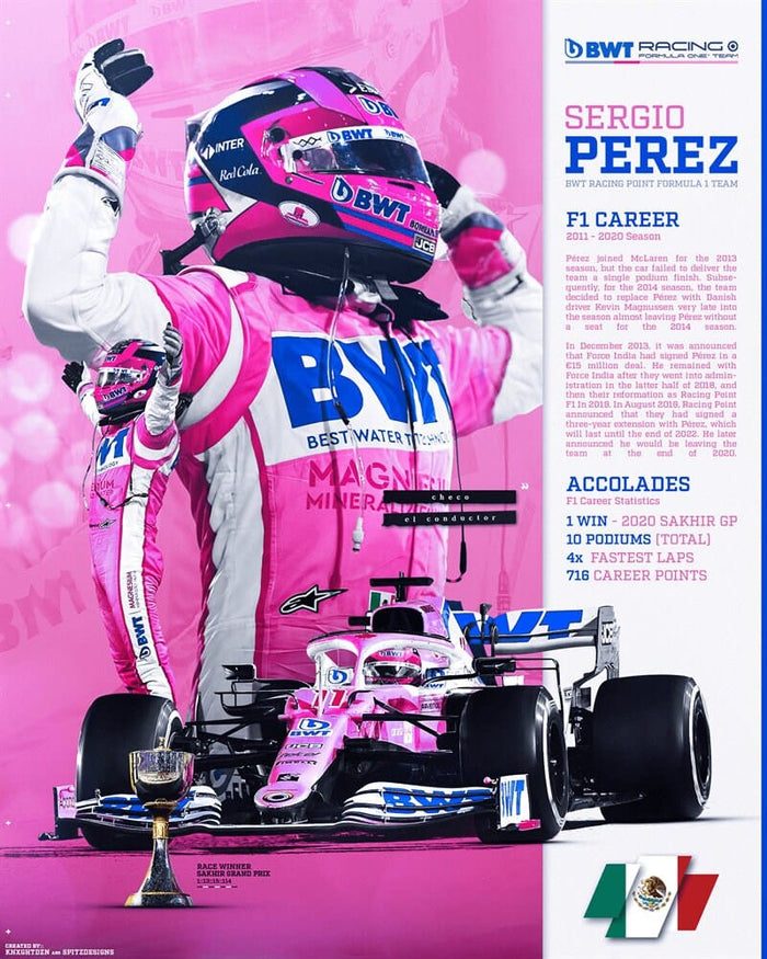 Formel 1 Poster – Premium Baumwoll-Print von JUSTGOODMOOD
