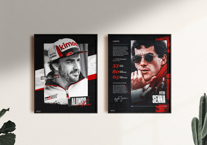 JUSTGOODMOOD Formel 1 Poster – Hochwertiger Baumwollprint