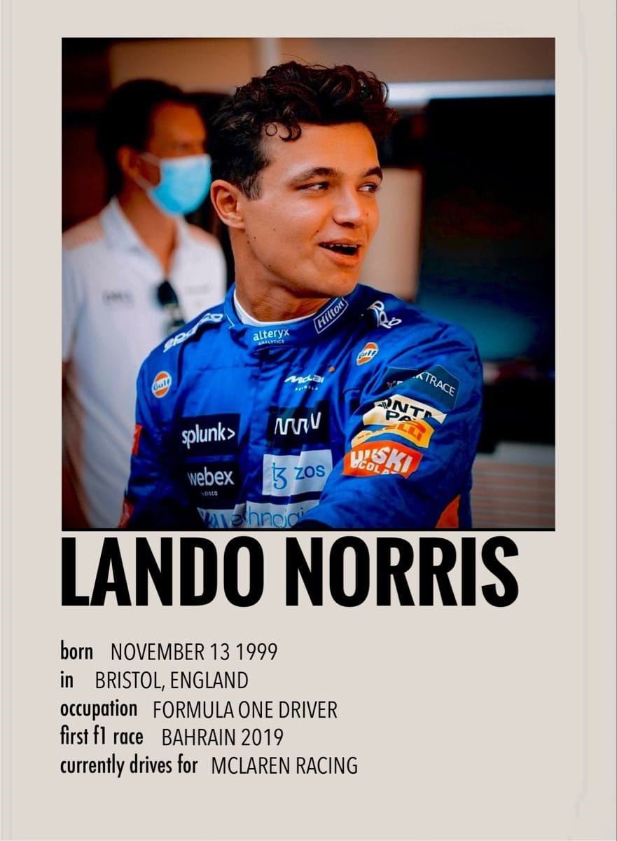 Poster Formel 1 Rennfahrer Sammelkarten I Deko Print ohne Rahmen - justgoodmood