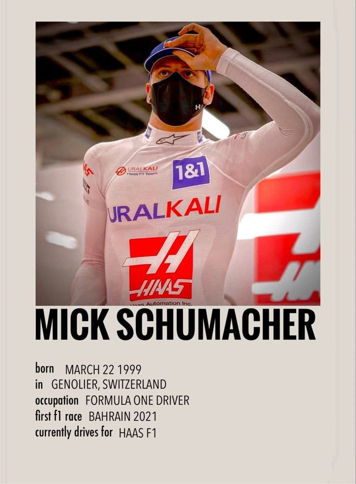 JUSTGOODMOOD Formel 1 Poster – Exklusiver Baumwollprint