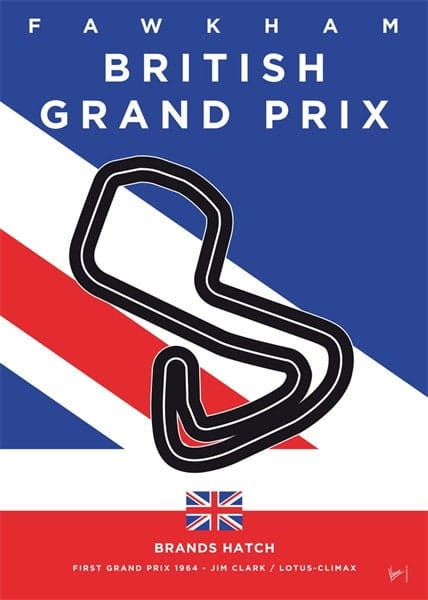 Poster Formel 1 Rennstrecke Länder Flagge I Deko Print ohne Rahmen - justgoodmood