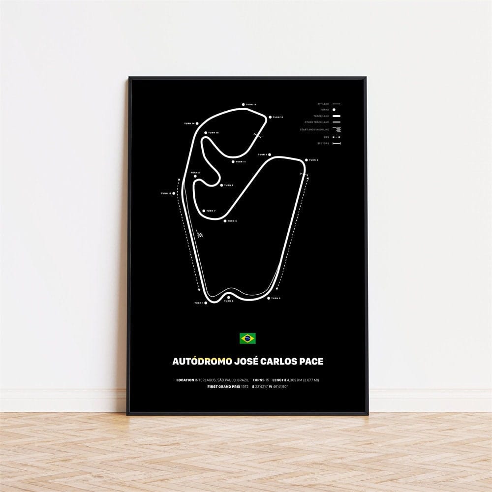 Poster Formel 1 Rennstrecken I Deko Print ohne Rahmen - justgoodmood