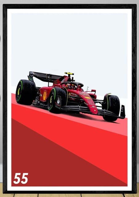 Poster Formel 1 Rennwagen Grand Prix Rennfahrer I Deko Print ohne Rahmen - justgoodmood