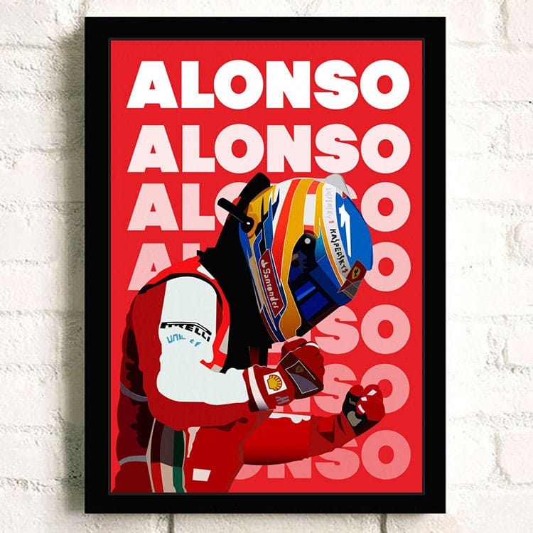 Poster Formel 1 Rennwagen Grand Prix Rennfahrer Legenden I Deko Print ohne Rahmen - justgoodmood