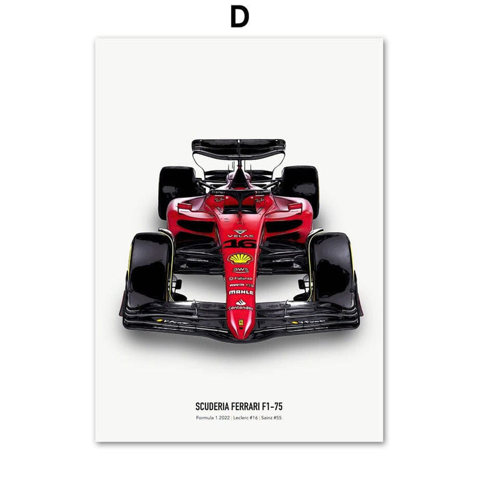JUSTGOODMOOD Formel 1 Poster – Edler Canvas Print