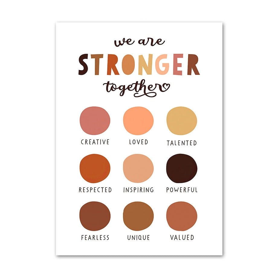 Poster Frieden Liebe Freundlich als Deko Print ohne Rahmen - justgoodmood