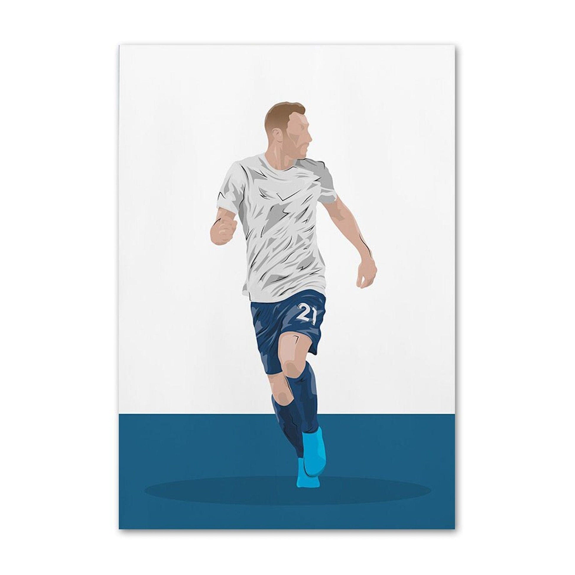 Poster Fußball Messi Ronaldo Maradonna Rooney und Benzema ohne Gesicht als Deko Print ohne Rahmen - justgoodmood