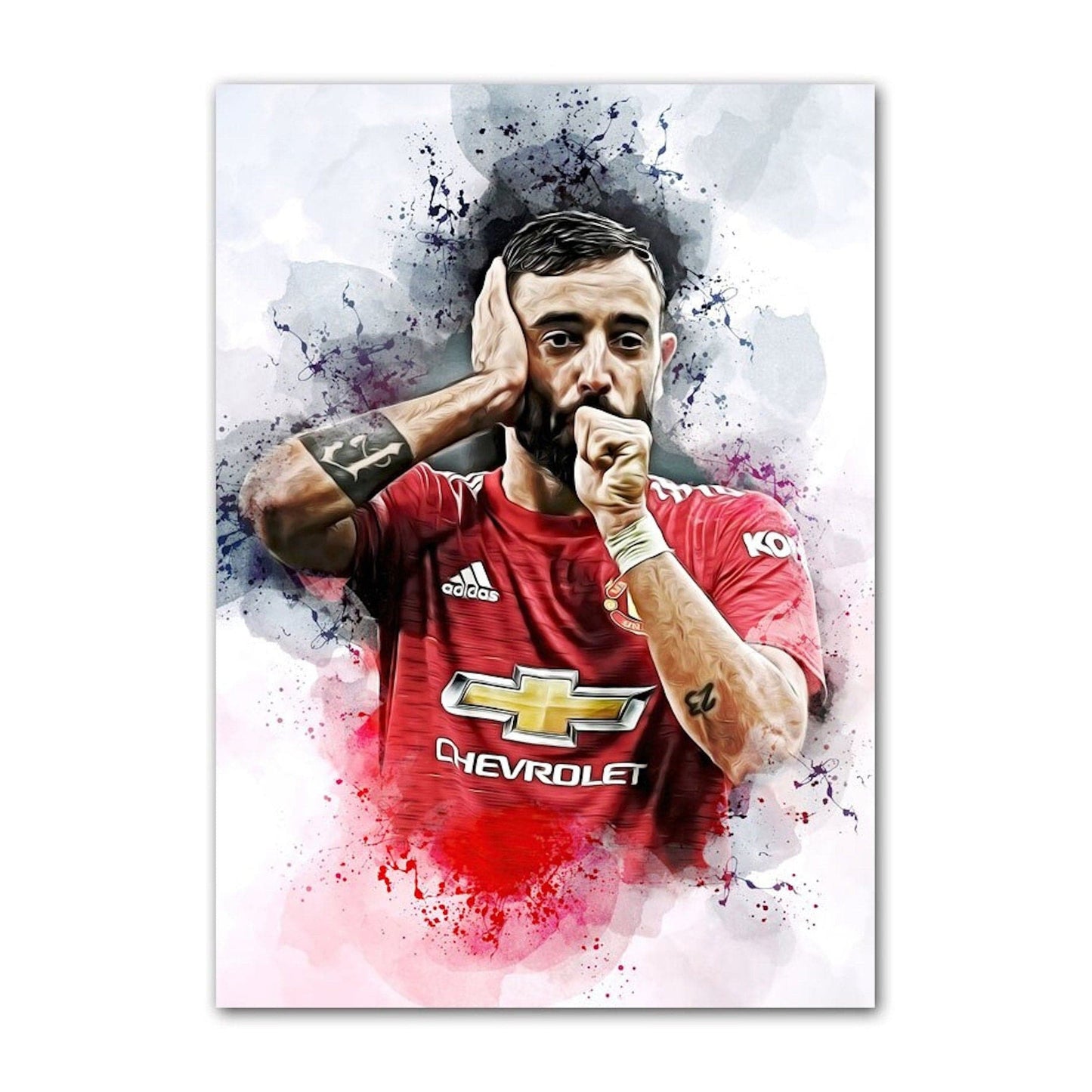 Poster Fußballspieler Paris Sant German Messi Mbappe Nejmar Jr und andere Spieler als Deko Print ohne Rahmen - justgoodmood