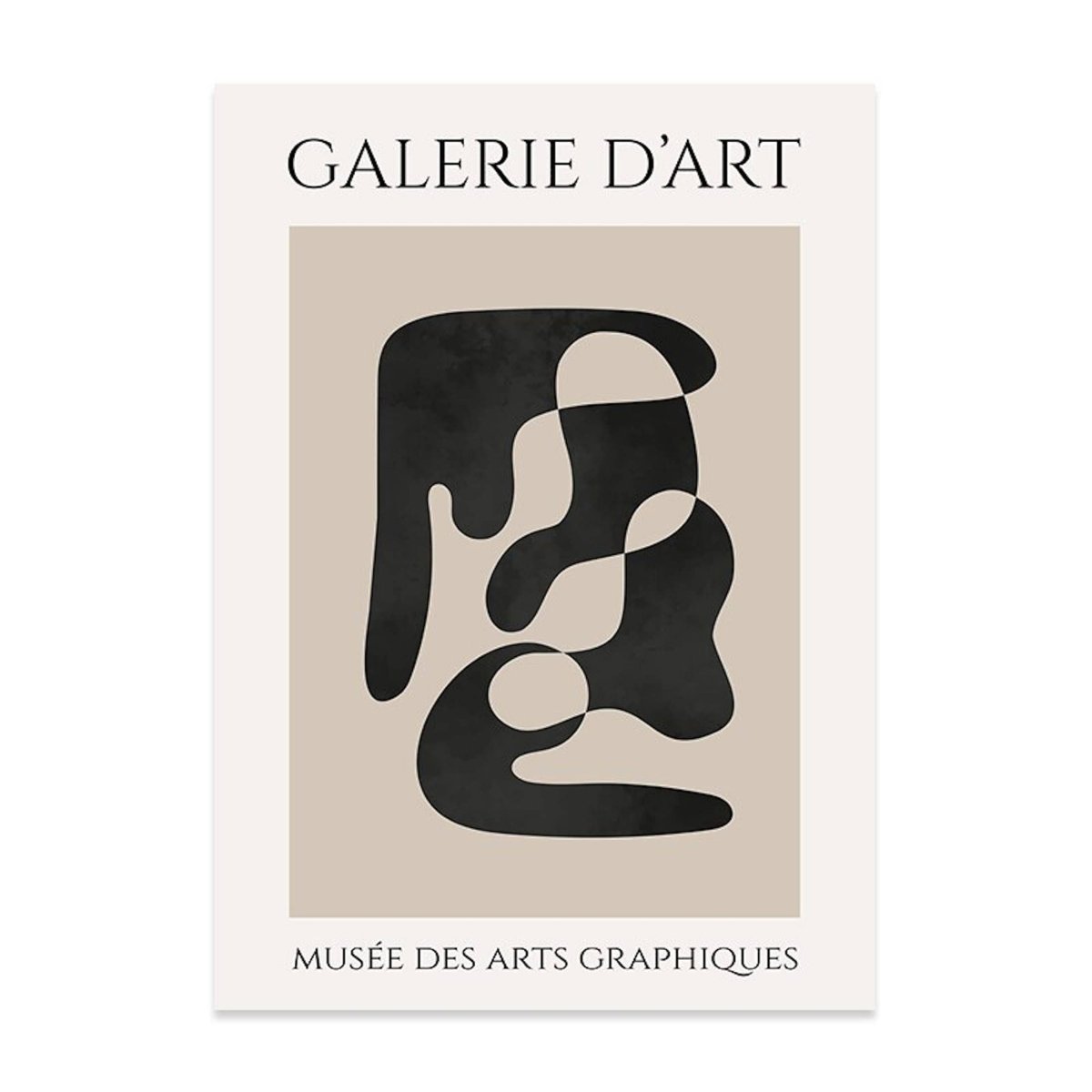 Poster Galerie Kunst Kreis und Körperformen als Deko Print ohne Rahmen - justgoodmood