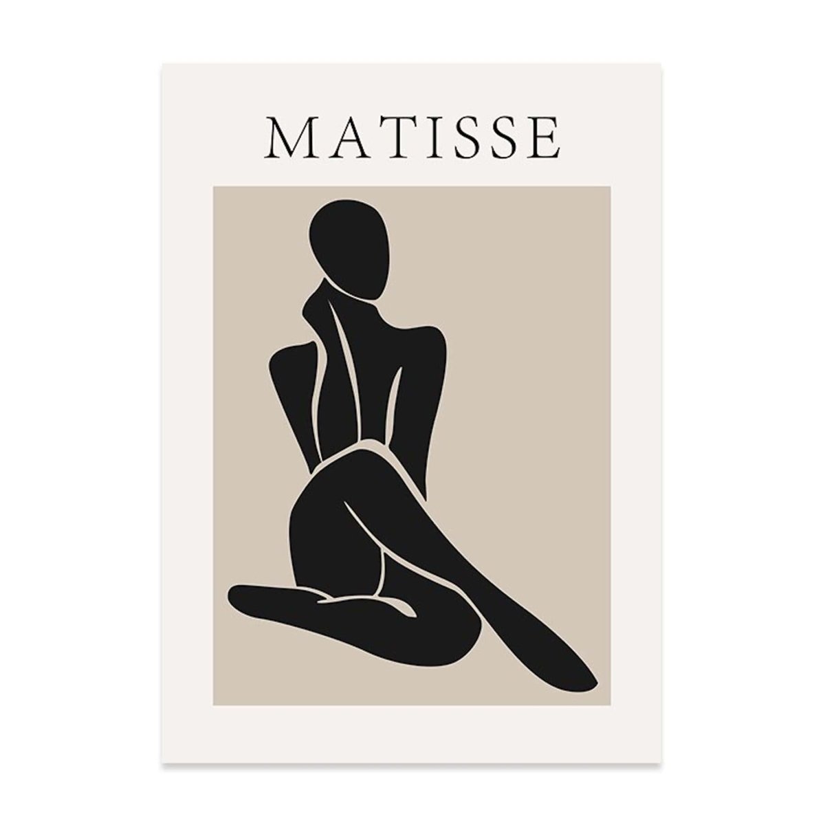 Poster Galerie Kunst Kreis und Körperformen als Deko Print ohne Rahmen - justgoodmood