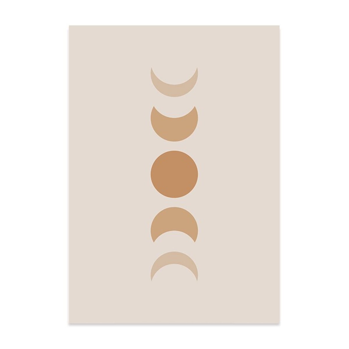 Poster Galerie Kunst Kreis und Körperformen als Deko Print ohne Rahmen - justgoodmood