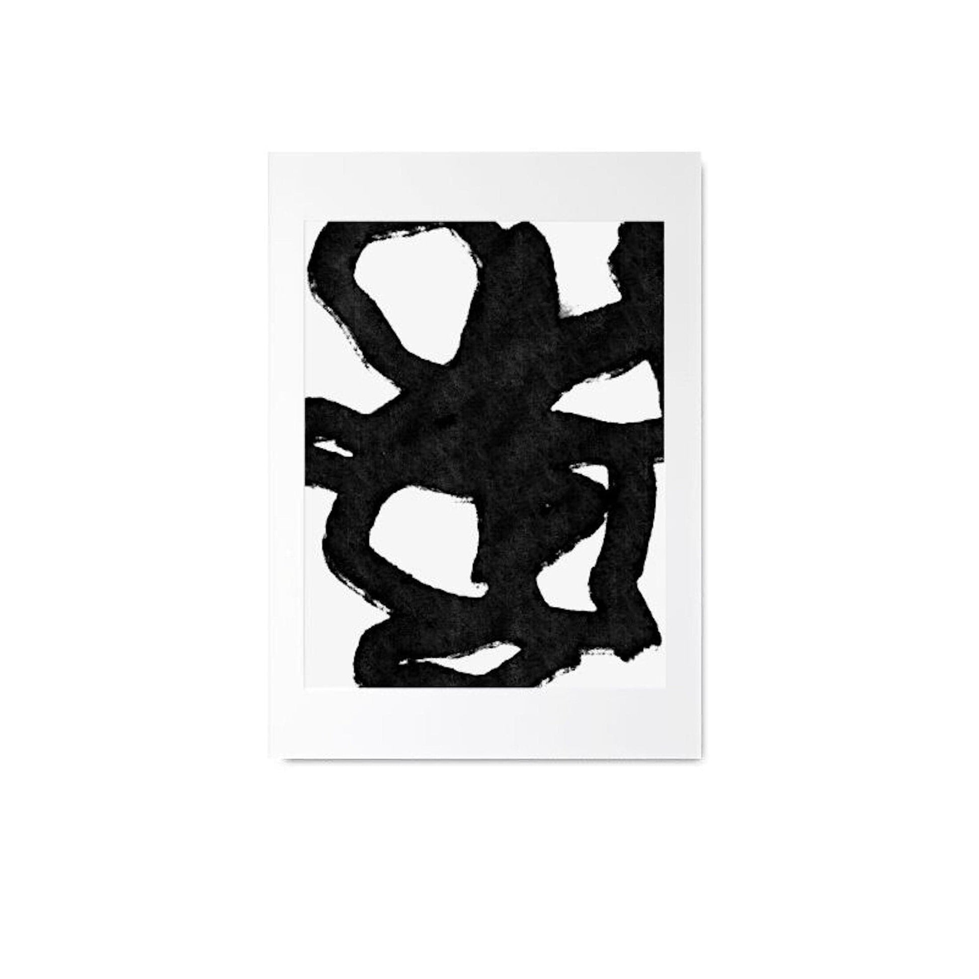 Poster Gesichter Linien und abstrakte Formen als Deko Print ohne Rahmen - justgoodmood