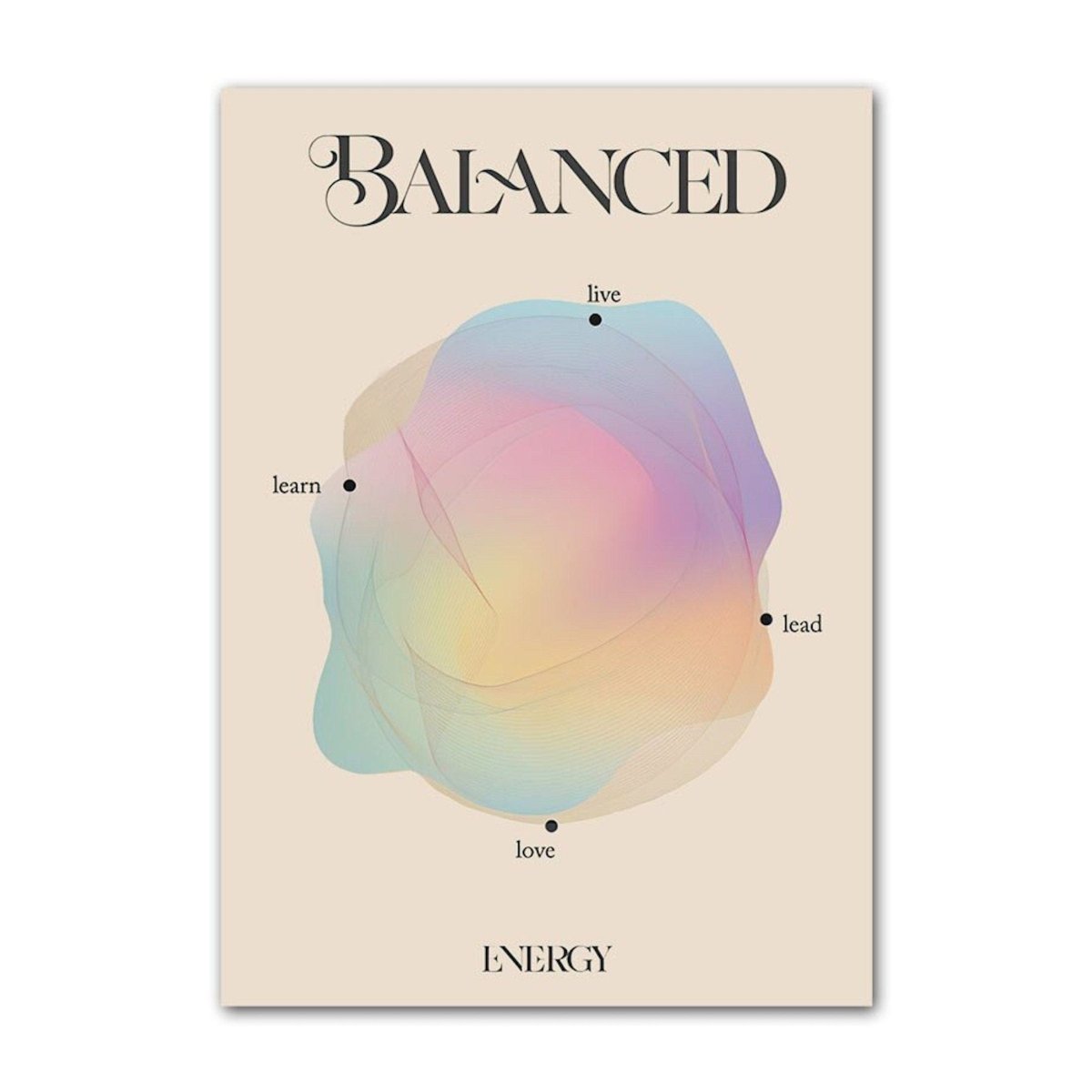 Poster Göttliche Kraft, Ausrichtung und Aura als Deko Print ohne Rahmen - justgoodmood