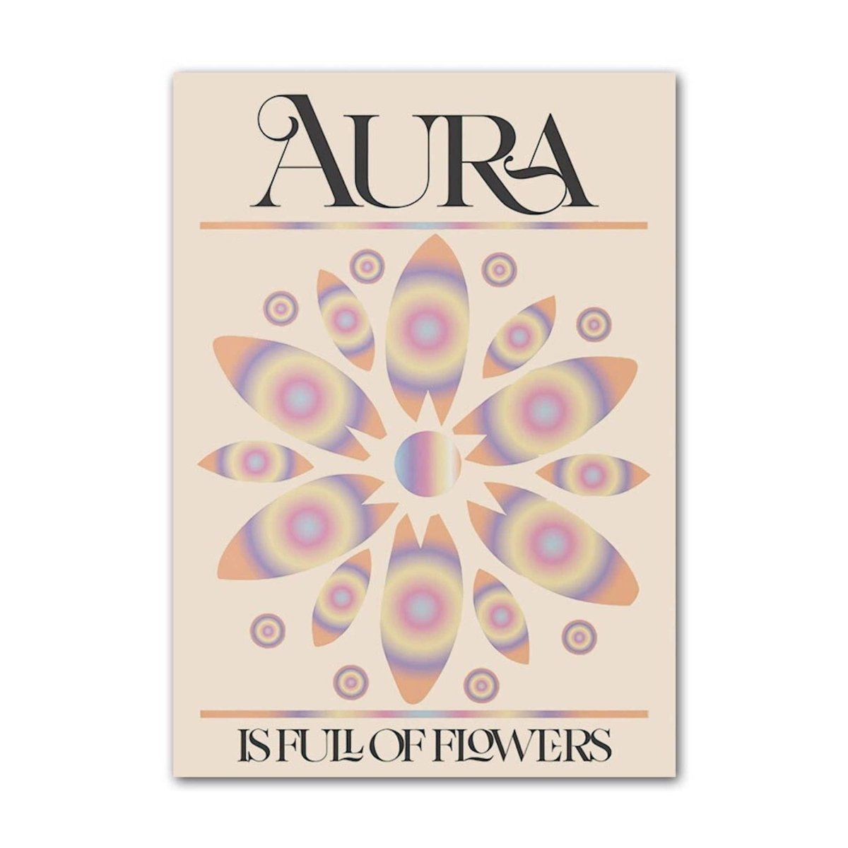 Poster Göttliche Kraft, Ausrichtung und Aura als Deko Print ohne Rahmen - justgoodmood