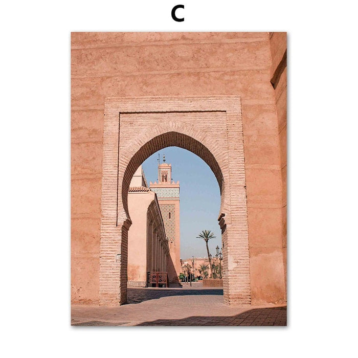 Abu Dhabi Moschee Poster – Premium Baumwoll-Canvas