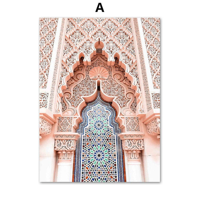 Abu Dhabi Moschee Poster – Premium Baumwoll-Canvas