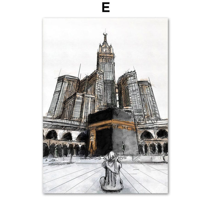 JUSTGOODMOOD Kaaba Poster – Premium Wandbilder