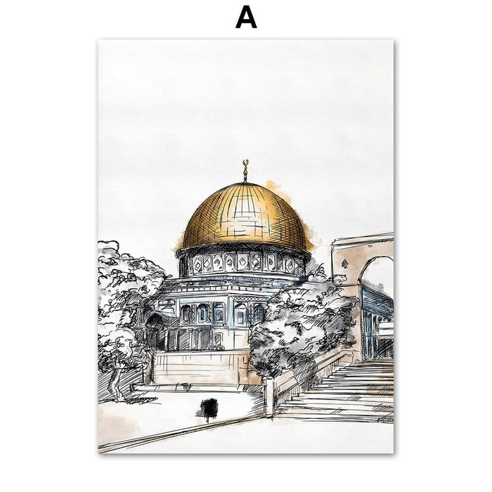JUSTGOODMOOD Kaaba Poster – Premium Wandbilder
