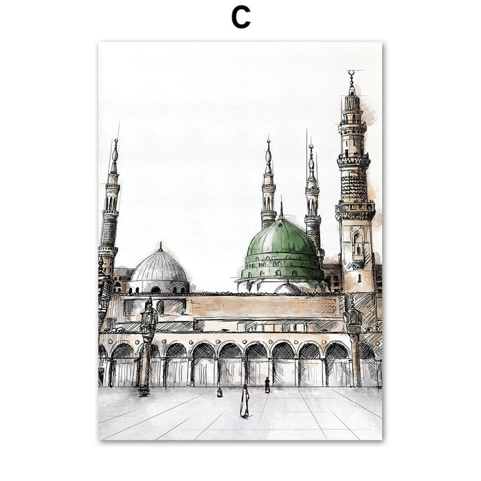 JUSTGOODMOOD Kaaba Poster – Premium Wandbilder