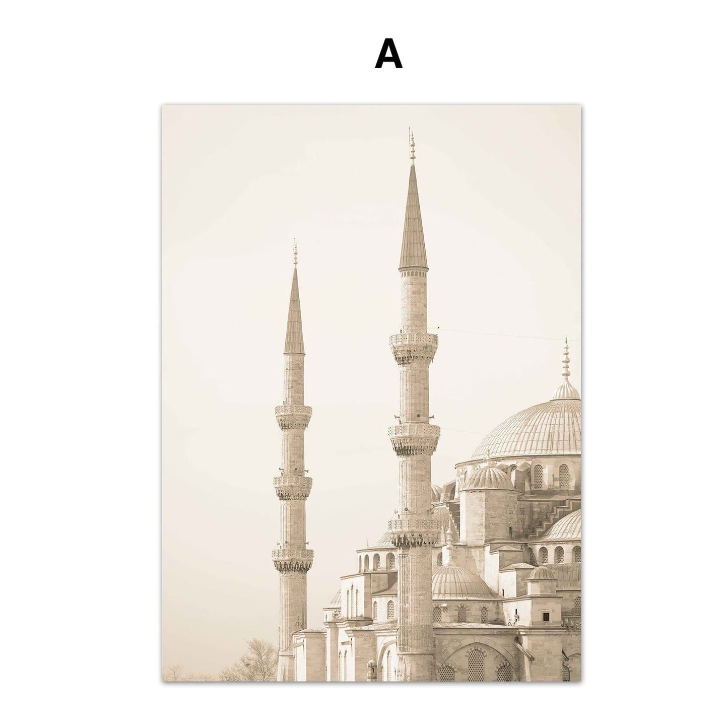 Poster Islamische Architektur Abstrakt I Wandbilder Wohnzimmer & Schlafzimmer I Deko Print Bilder I ohne Rahmen - justgoodmood