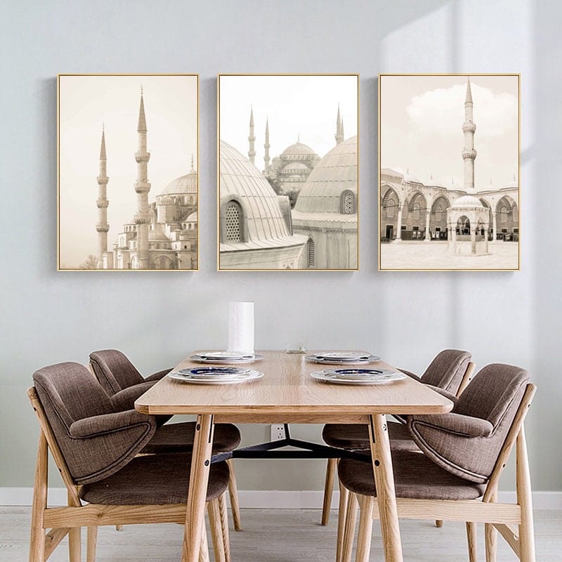Poster Islamische Architektur Abstrakt I Wandbilder Wohnzimmer & Schlafzimmer I Deko Print Bilder I ohne Rahmen - justgoodmood
