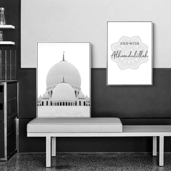 JUSTGOODMOOD Architektur Poster – Premium Baumwoll-Print