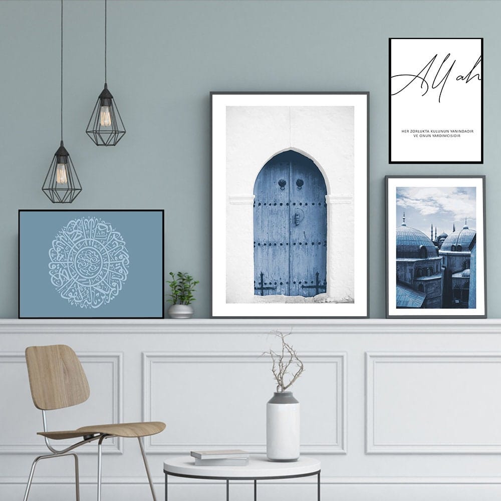 Poster Istanbul Sultan Ahmet Moschee I Blaue Moschee I Wandbilder Wohnzimmer & Schlafzimmer I Deko Print Bilder I ohne Rahmen - justgoodmood