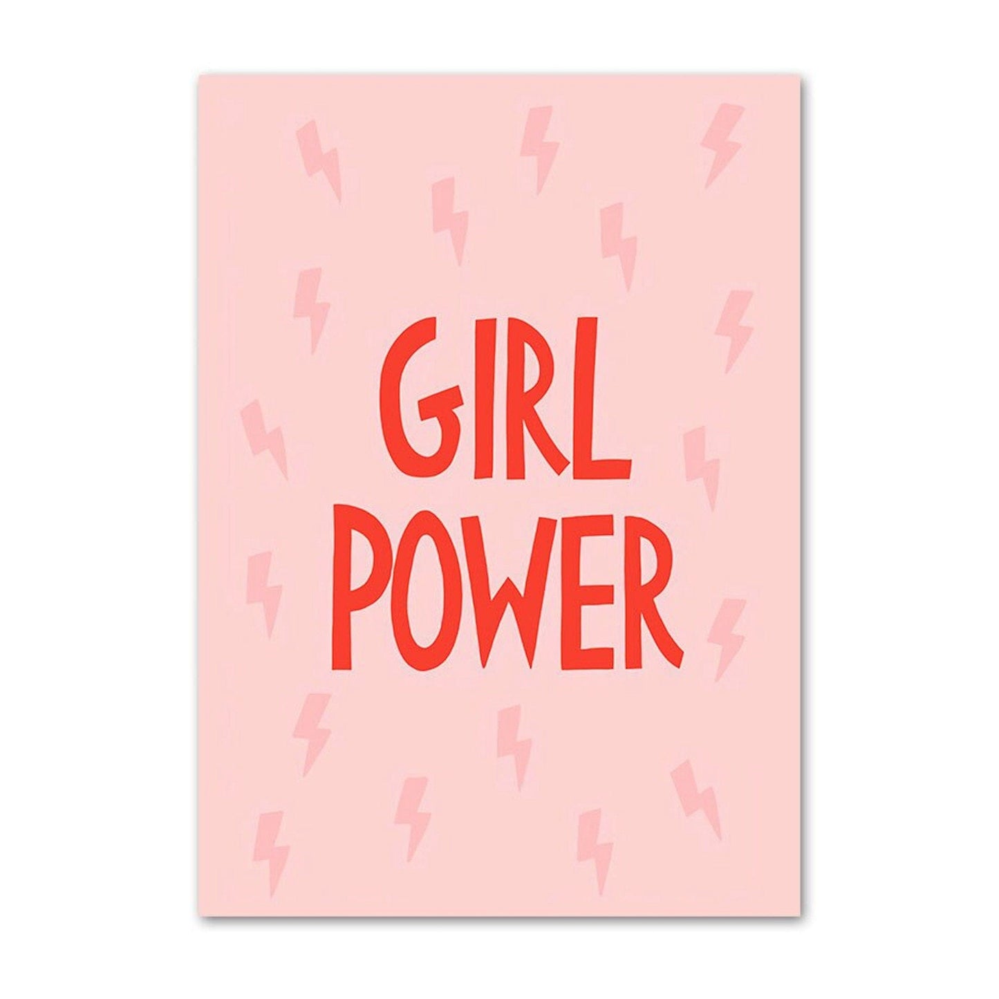 Poster Kinder Mädchen Power und Liebe als Deko Print ohne Rahmen - justgoodmood