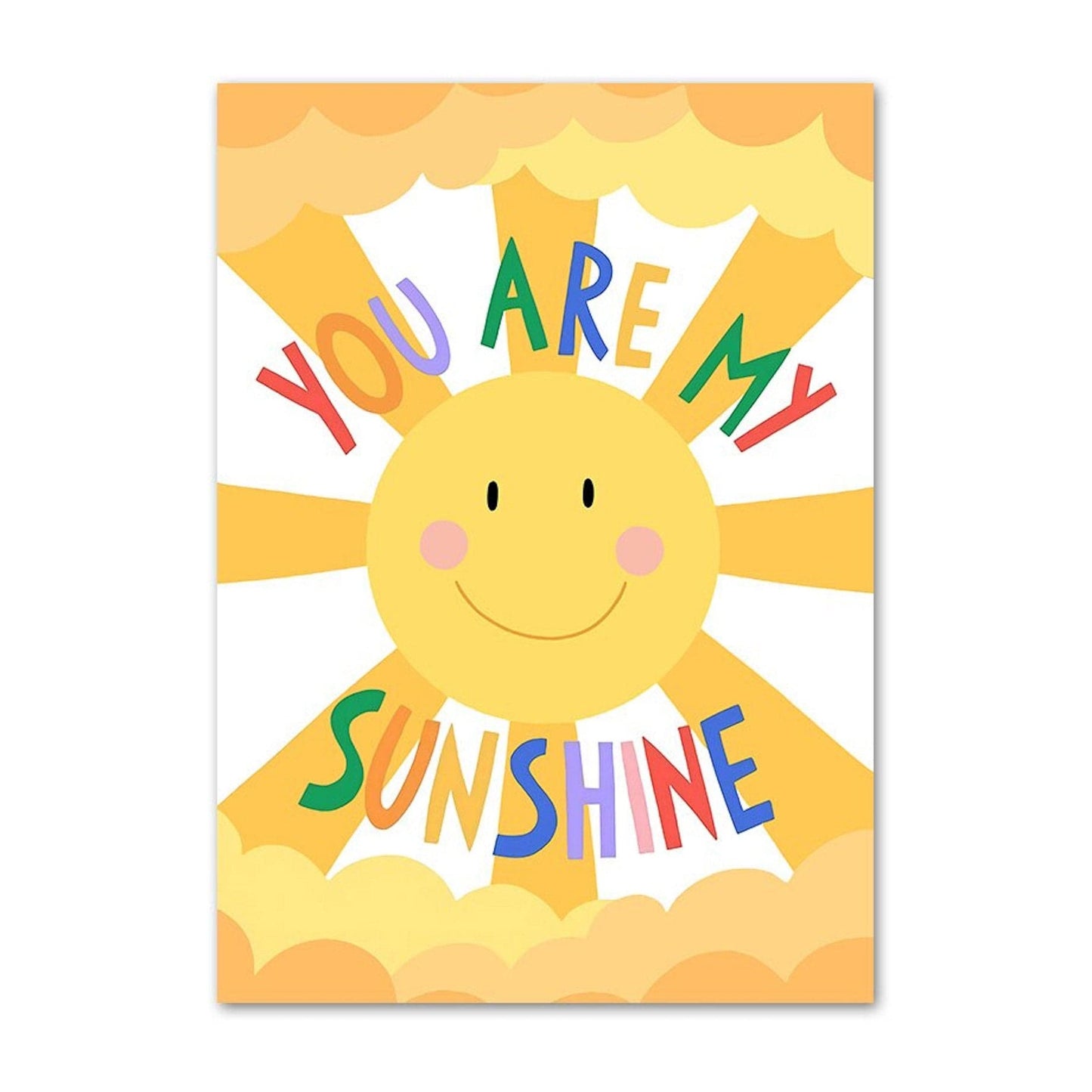 Poster Kinder Mädchen Power und Liebe als Deko Print ohne Rahmen - justgoodmood