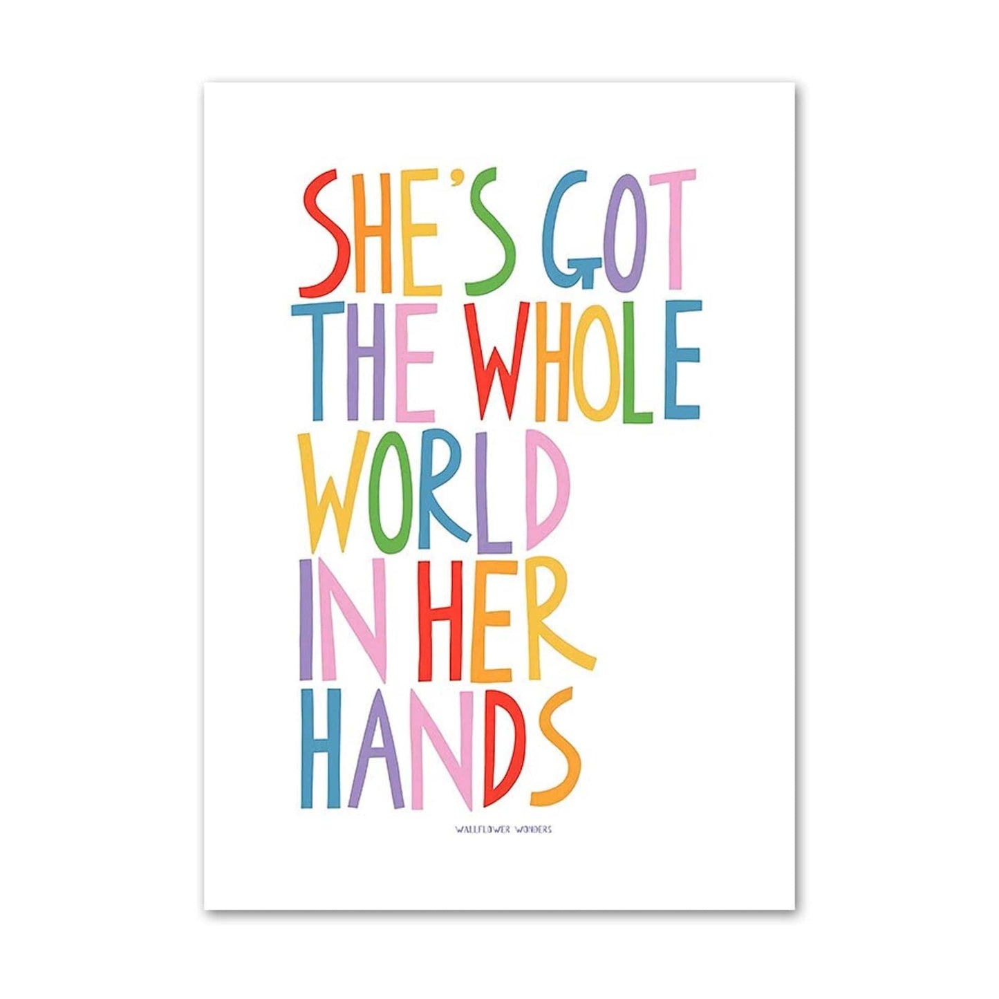 Poster Kinder Mädchen Power und Liebe als Deko Print ohne Rahmen - justgoodmood