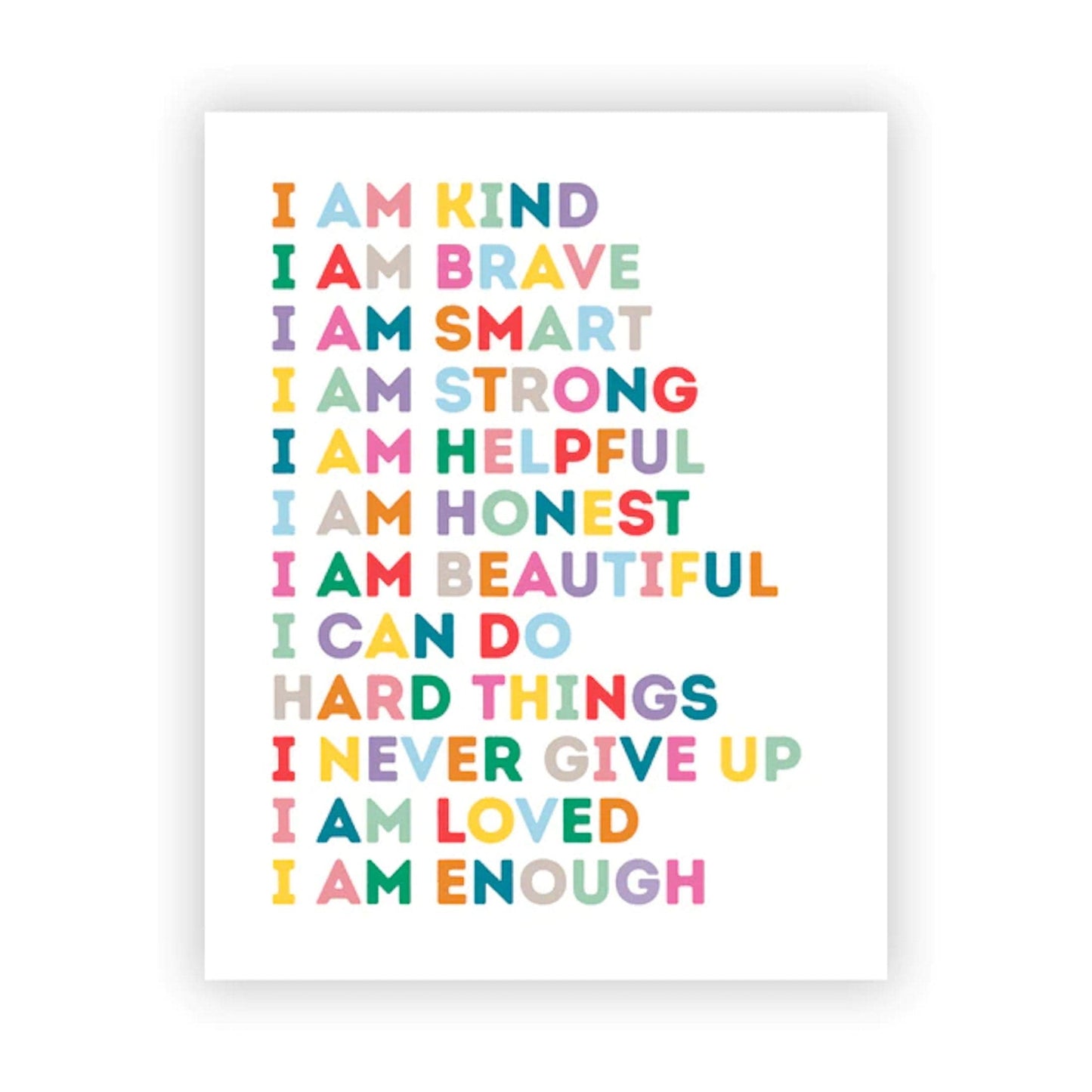Poster Kinder Motivation Sätze als Deko Print ohne Rahmen - justgoodmood
