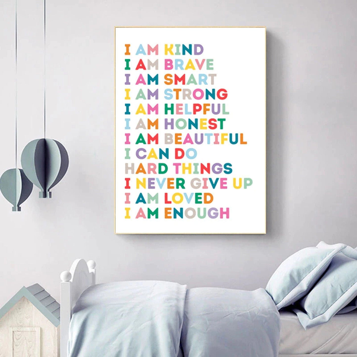 Poster Kinder Motivation Sätze als Deko Print ohne Rahmen - justgoodmood