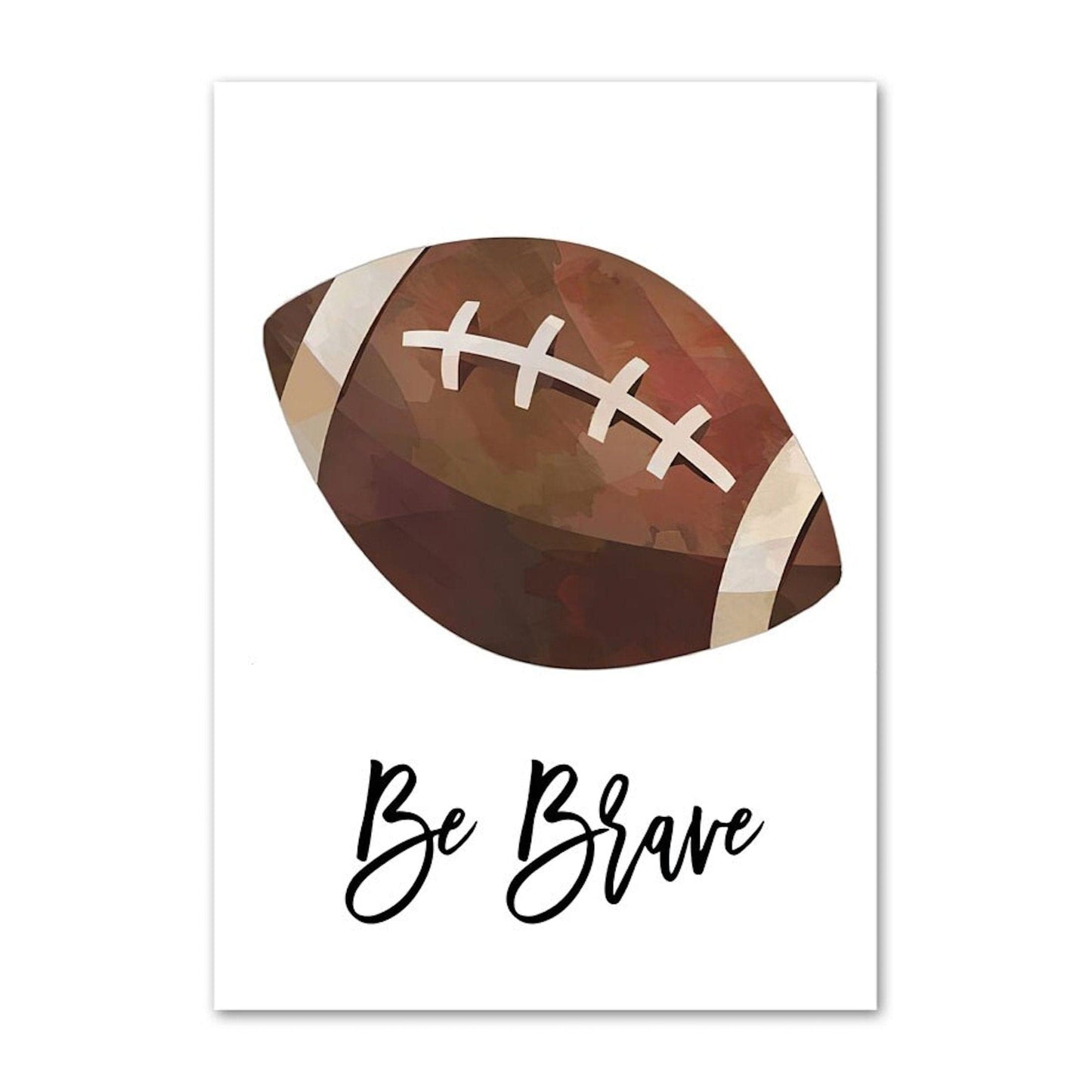 Poster Kinder Sportbälle Fußball Basketball Baseball Football Golfball und Eishockeypuck als Deko Print ohne Rahmen - justgoodmood