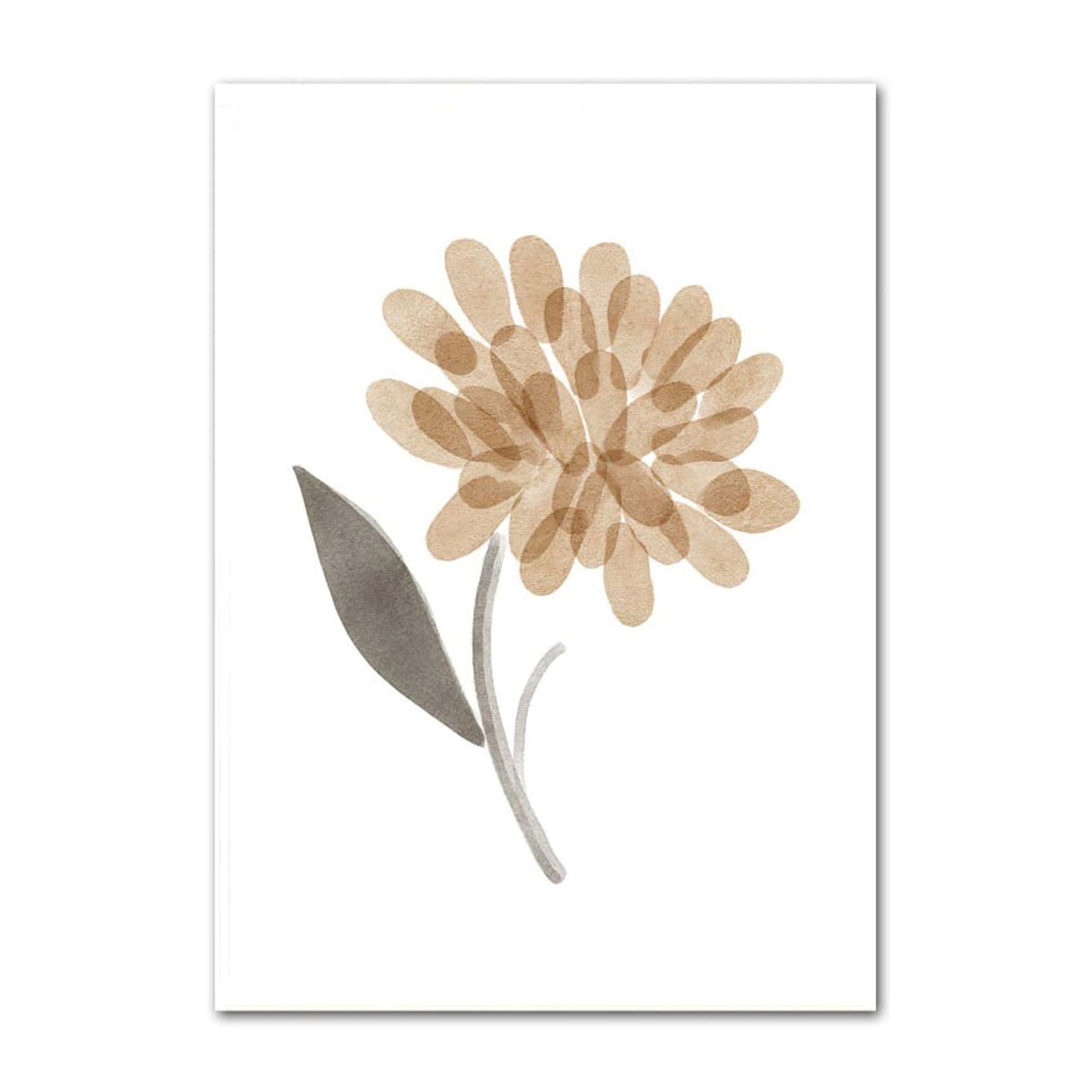 Poster Kinder süße Tiere im Boho Stil Bär Reh Regenbogen Vogel und Blume als Deko Print ohne Rahmen - justgoodmood