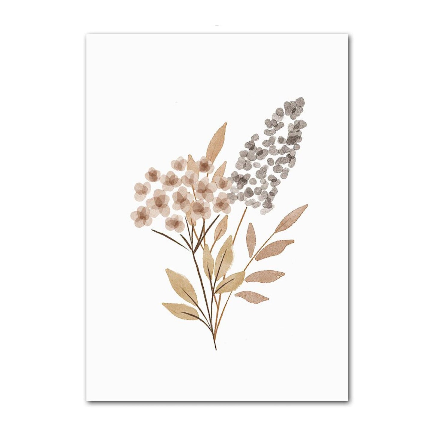 Poster Kinder süße Tiere im Boho Stil Nilpferd Elefant Löwe Regenbogen Sonne und Mond als Deko Print ohne Rahmen - justgoodmood