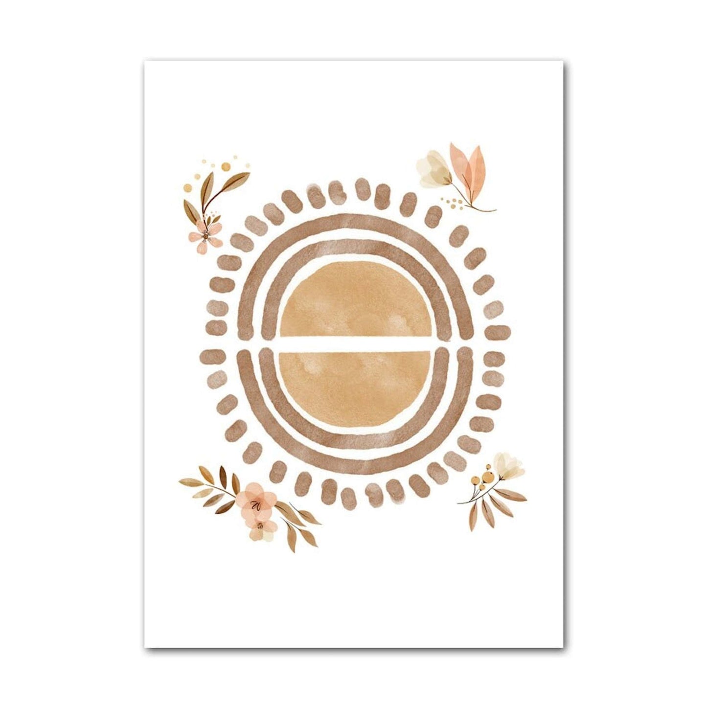 Poster Kinder Tiere Regenbogen Sternschnuppe Eichhörnchen Fuchs Igel Bär und Hase als Deko Print ohne Rahmen - justgoodmood