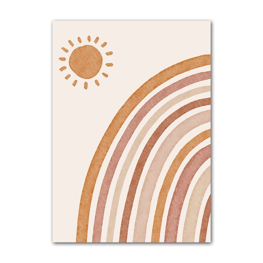 Poster Kinderzimmer Alpaka Regenbogen Kaktus Zeichentrick I Kinderzimmer Bilder I Wand Deko I Kunst Druck I Deko Print I ohne Rahmen - justgoodmood