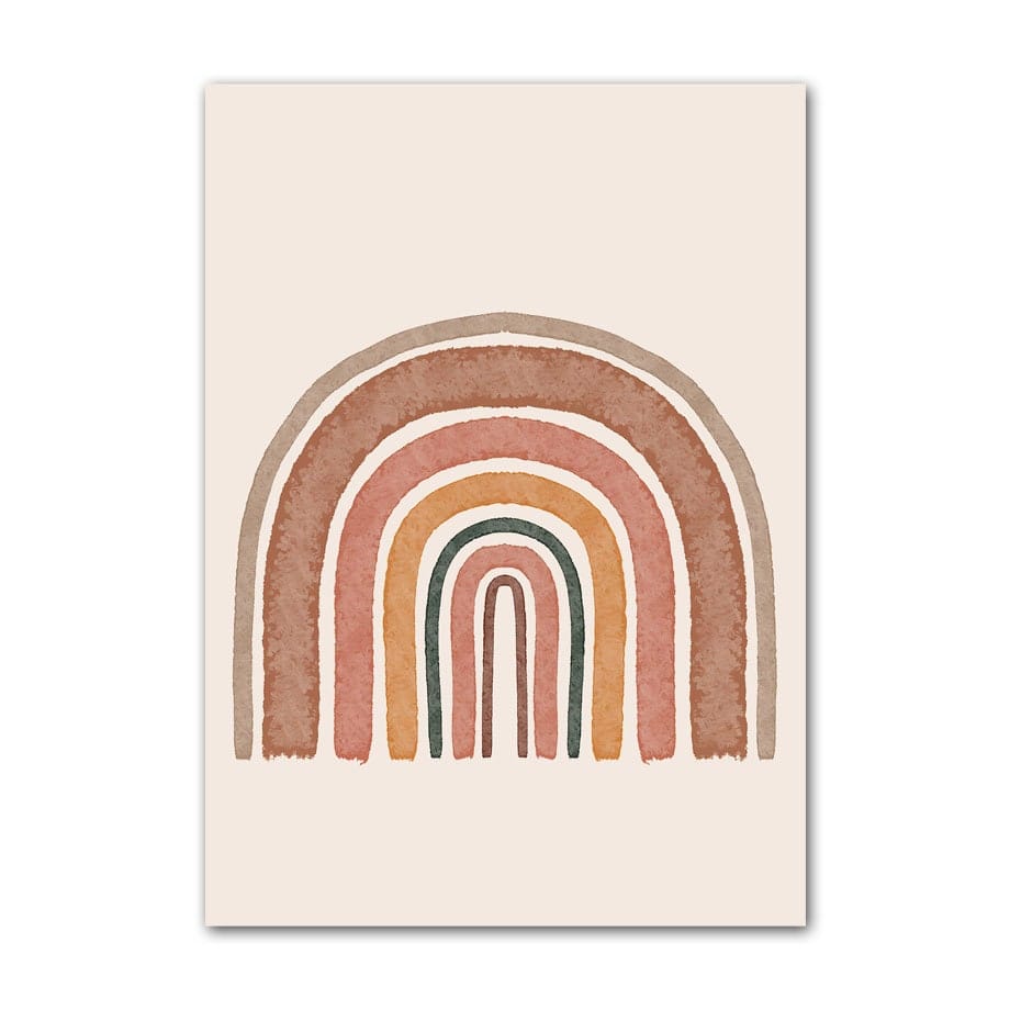 Poster Kinderzimmer Alpaka Regenbogen Kaktus Zeichentrick I Kinderzimmer Bilder I Wand Deko I Kunst Druck I Deko Print I ohne Rahmen - justgoodmood