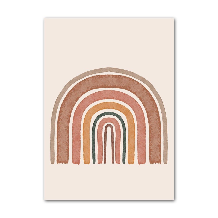 Poster Kinderzimmer Alpaka Regenbogen Kaktus Zeichentrick I Kinderzimmer Bilder I Wand Deko I Kunst Druck I Deko Print I ohne Rahmen - justgoodmood