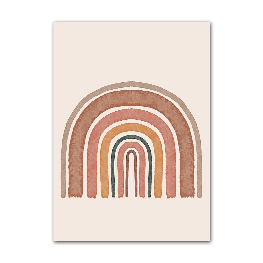 Poster Kinderzimmer Alpaka Regenbogen Kaktus Zeichentrick I Kinderzimmer Bilder I Wand Deko I Kunst Druck I Deko Print I ohne Rahmen - justgoodmood