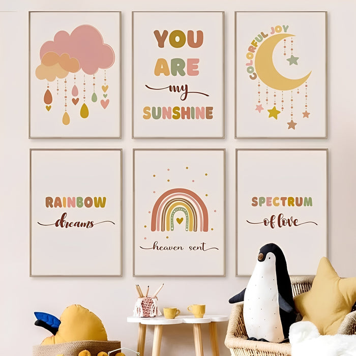 JUSTGOODMOOD Poster Kinderzimmer – Premium Cotton Art