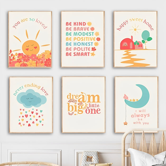 JUSTGOODMOOD Poster – Premium Wanddeko für Kinderzimmer