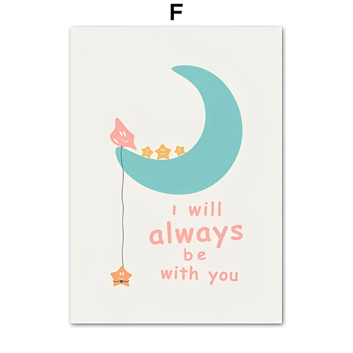 JUSTGOODMOOD Poster – Premium Wanddeko für Kinderzimmer